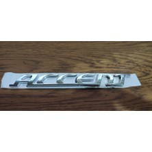 Accent Era Kasa  2008 Yazı Arka Bagaj Yazısı Birleşik Accent Yazı Bagaj Yazısı Kromaj