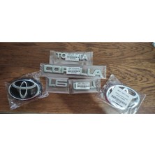 Toyota Corolla Bagaj Yazısı 1.6 Gli Yazı Ön ve Arka Arma Corolla Efsane Kasa AE101 1994 Tam Set Oem