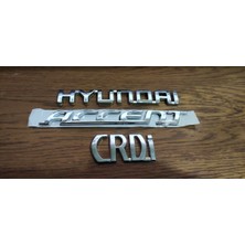 Hyundai Accent Crdi Kasa Yazı Arka Bagaj Yazısı Birleşik Accent Yazı Bagaj Yazısı 3 Lü