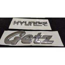 Bagaj Yazısı Hyundai Getz 2li Yazı Getz Logo Hyundai Arka Yazısı Getz Kasa Uyumlu