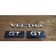 Opel Vectra Gt Kapı Çıtası Yazısı Gt Yan Kapı Çıtası Yazısı Gt Yazı Logo + Vectra Yazı 3 Lü Set