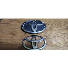 Corolla Ön+Arka Arma Logo 2007-2008-2009-2010-2011-2012 Corolla Ön Panjur Arması Arka Bagaj Amblem