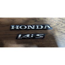 Bagaj Yazısı Honda 1.4is Logo Amblem 2ADET Honda 1.4 Ies Bagaj Yazısı 3m Bantlı Krom Kaplama