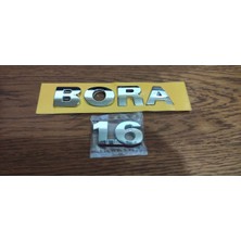 Bora Bagaj Yazısı 2001 Model (Bora + 1.6) Oem 1.6 ve Bora Yazı Arma Akalite Bantlı''kromaj Kaplama''