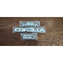 Toyota Bagaj Yazısı Corolla Bagaj Yazısı Gli Yazı Corolla Efsane Kasa AE101 1992-1997 Uyumlu Oem