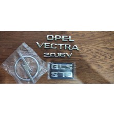 Opel Vectra 2.0_16V Bagaj Yazısı Kapı Çıtası Gls Yazısı Arka Bagaj Arması 5li Takım