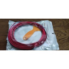 Araç Trim Şeridi 5 Metre Kırmızı Şerit Tüm Markalara Uyumlu Araba Içi Torpido Oto Aksesuarları