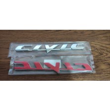 Honda Cıvıc Fd6 (07-12) Model Uyumlu Bagaj Yazısı En:17,6cm Yükseklik:2cm (1 Adet)