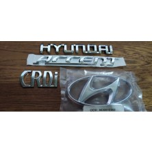 Hyundai Accent Era Arka Bagaj Arması 2011 Accent Era Crdi Yazıları Bagaj Set