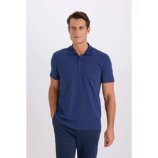 DeFacto Slim Fit Dar Kesim Polo Yaka Kısa Kollu Pamuklu Modal Karışımlı Basic Düz Tişört M6609AZ25SP