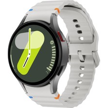 Samsung Galaxy Watch 4 5 6 7 Fe 40 40 44 Classic 42 43 46 47 mm Uyumlu Kavisli Silikon Kordon