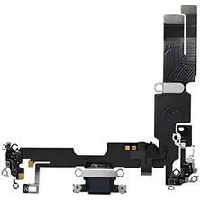 Tkgz Iphone 14 Plus Şarj Soketi Kulaklık Soketi Full Siyah