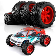 VintageVo 4 Adet 118Mm 110 Rc Monster Truck Buggy Lastiği 12Mm Traxxas Için Yeşil (Yurt Dışından)