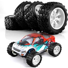 VintageVo 4 Adet 118Mm 110 Rc Monster Truck Buggy Lastiği 12Mm Traxxas Için Yeşil (Yurt Dışından)