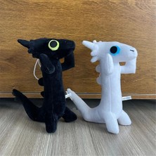 VintageVo Dişsiz Dans Eden Meme Peluş Oyuncak Dans Eden Ejderha 25Cm Bebek Siyah (Yurt Dışından)