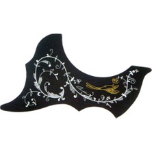 41IN Akustik Pickguard Çiçek Kuş Çizilmez Parçalar Sağ El (Yurt Dışından)