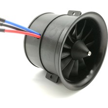 70MM 12 Kanatlı Kanallı Fan Edf Ünitesi 4s 3400KV Fırçasız Motor ile Rc Uçak Için (Yurt Dışından)