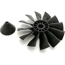 70MM 12 Kanatlı Kanallı Fan Edf Ünitesi 4s 3400KV Fırçasız Motor ile Rc Uçak Için (Yurt Dışından)