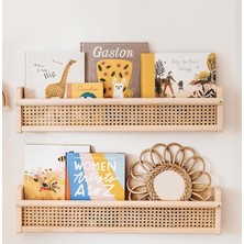 Mini Wooden Toys Ahşap Tasarım Hazeranlı Raf 2 Li