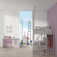Merdivende Fil Boy Ölçme Posteri Duvar Kağıdı