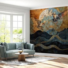 Iki Kuş ve Desen Poster Duvar Kağıdı