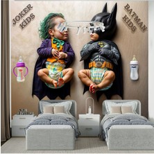 Çocuk Joker ve Batman Poster Duvar Kağıdı