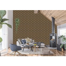 Kahverengi Modern Desen Poster Duvar Kağıdı