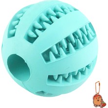 Köpek Topu Oyuncak Interaktif Elastik Köpek Çiğneme Oyuncağı Diş Temizleme Lastiği 7cm (Yurt Dışından)