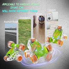 Uzaktan Kumandalı Araba, Rc Dublör Araba 360° Işıklı Müzikli Dönen Twister, Sprey Buharlı Rc Araba Oyuncak, 4 5 6 7 8-12 Yaşındaki Erkekler ve Kızlar Için Şarj Edilebilir Uzaktan (Yurt Dışından)