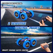 Uzaktan Kumandalı Araba, Rc Dublör Araba, 2.4ghz Çift Taraflı Sürüş Dublör Araba, 4WD 360° Döner Işıklarla Dönen ve Ayakta Sürüş, Çocuklar Için Oyuncaklar 6+ Yaşındaki Erkek Kız, N (Yurt Dışından)