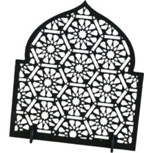 Eid Mubarak Hediye Partisi Ahşap Ramazan Dekorasyon 22X5X25CM (Yurt Dışından)