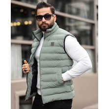 İnpool Dik Yaka, Çift Dikişli, Kapitone, Standart-Fit, Şişme Yelek 24USE2478