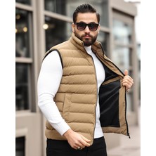 İnpool Dik Yaka, Çift Dikişli, Kapitone, Standart-Fit, Şişme Yelek 24USE2478