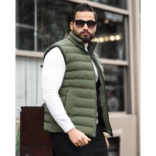 İnpool Dik Yaka, Çift Dikişli, Kapitone, Standart-Fit, Şişme Yelek 24USE2478