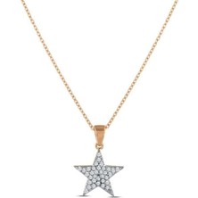 0.13 Karat Pırlanta Yıldız Trend Kolye