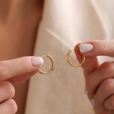 Ajda Küpe 14 Ayar Halka Form 1.9 cm