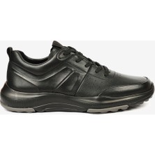 Erkek Siyah Hakiki Deri Sneaker Ayakkabı 4K1UA17750