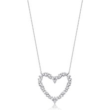 0.44 Karat Pırlanta Trend Kalp Kolye