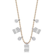 0.46 Karat Pırlanta Trend Baget Kolye