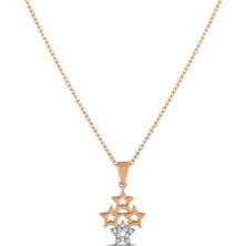 0.04 Karat Pırlanta Yıldız Trend Kolye