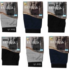 Berrak 4476 6'lı Paket Modal Kalın Kemer Erkek Boxer Abani Classic