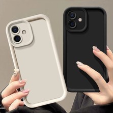 M.tk moveteck Apple iPhone 11 Kılıf Yumuşak Renkli Lansman Silikon Kamera Korumalı Çıkıntılı Kenarlı 3D Beyaz Kapak