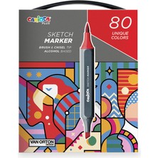Carioca Plus Sketch Marker Çift Taraflı Çizim Kalemi 80 Renk