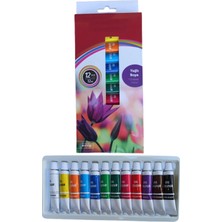 12 Renk Yağlı Boya, Resim Başlangıç Seti Için Oil Colour
