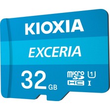 Kioxia 32GB Exceria microSDHC UHS-1 C10 100MB-sn Hafıza Kartı