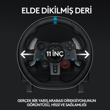 Logitech G G29 PS5, PS4 ve PC ile Uyumlu Driving Force Yarış Direksiyonu - Siyah