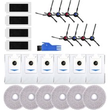 Ruosui Ecovacs Deebot T30 / T30 Max / T30 Pro Aksesuarları Fırça Paspas Bezi Hepa Filtre Toz Torbası Yedek Yedek Parça (Yurt Dışından)