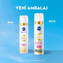 NIVEA Luminous630 Leke Karşıtı Gündüz Yüz Bakım Kremi  40ml,SPF50, Hyaluronik Asit ve E vitamini,Hassas Cilt,Yüksek Güneş Koruması