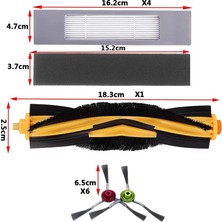 Ruosui Ecovacs Deebot N8 T8 Aksesuarları 1 Ana Fırça 4 Filtre 6 Yan Fırça T8 N8 Ozmo 950 920 Yedek (Yurt Dışından)