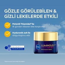 NIVEA Luminous630 Leke Karşıtı Gece Yüz Bakım Kremi 50ml,Hyaluronik Asit, Tüm Cilt Tipleri